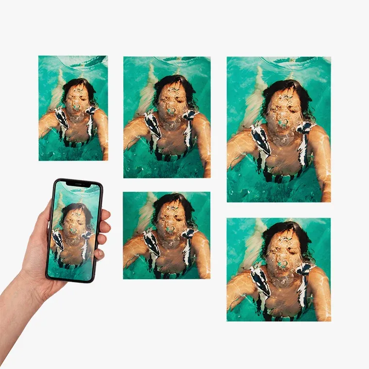 Yıldönümü Kare Fotoğraf Baskısı Seti - Mome