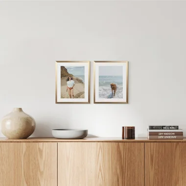 2'li Altın 33x41 Slim Çerçeve Seti