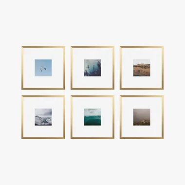6'lı çerçeve seti, 6 çerçeveli galeri duvarı