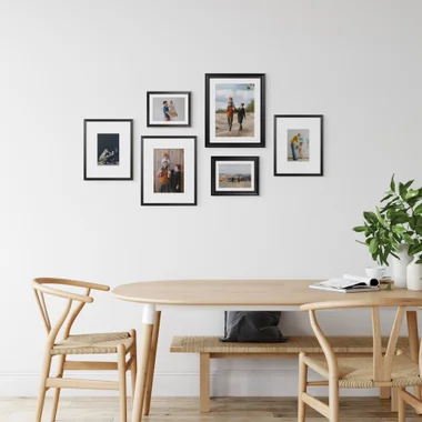 6'lı çerçeve seti, 6 çerçeveli galeri duvarı