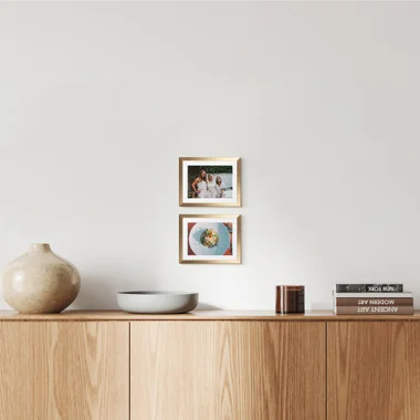 2'li Altın 26x21 Slim Çerçeve Seti