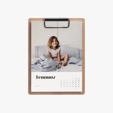 Bebek fotoğraflı 2026 magnet takvim